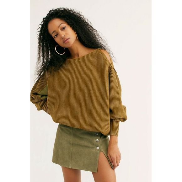 Free People Sweaters - New Free People City Of Stars Moss Sweater